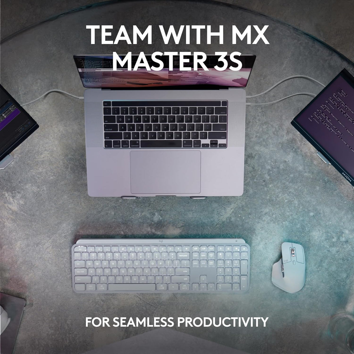 Clavier à connectivité sans fil Logitech MX Keys S, profil bas, frappe fluide, précise et silencieuse, touches programmables, rétroéclairage, Bluetooth, rechargeable par USB-C, compatible PC Windows, Linux, Chrome OS et Mac - Graphite