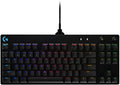 Clavier de jeu mécanique Logitech G PRO, format ultra-facile à transporter sans pavé numérique, câble micro USB détachable, touches rétroéclairées RVB LIGHTSYNC 16,8 millions de couleurs