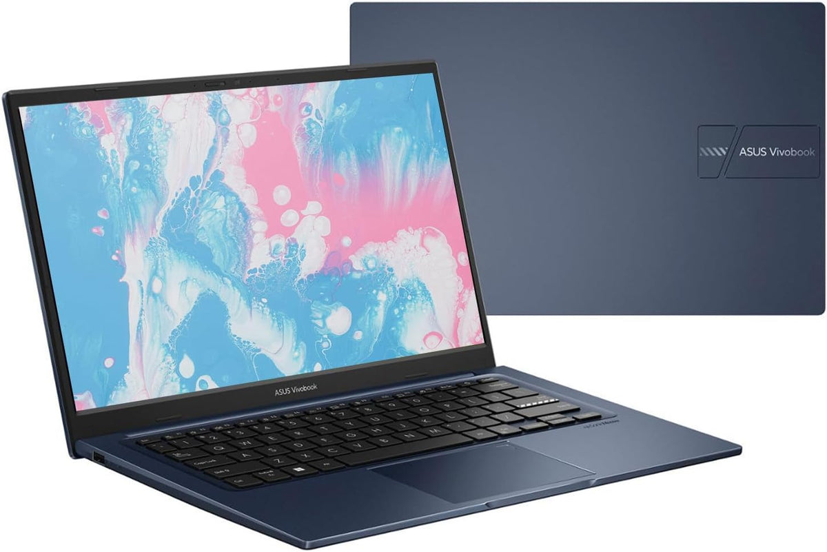 Ordinateur compact portable ASUS Vivobook 14 pouces, écran FHD, processeur i3-1215U, 16 Go de RAM, SSD de 512 Go, Wi-Fi 6, HDMI, webcam, pavé tactile, Windows 11 Famille, bleu