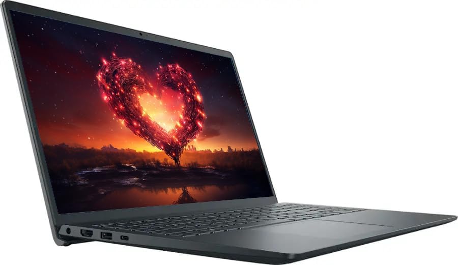 Ordinateur compact portable Dell Inspiron 15,6" FHD IPS tactile, processeur Intel i5 à 10 cœurs, 16 Go de RAM, SSD de 512 Go, Windows 11, compatible AI Copilot, pavé numérique, noir