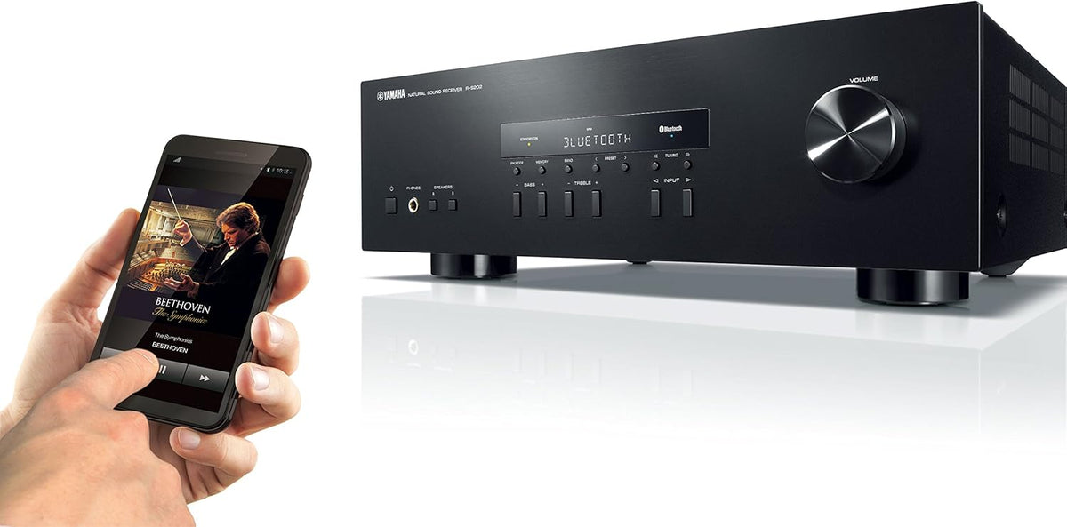 Récepteur stéréo YAMAHA R-S202BL – Modèle pratique