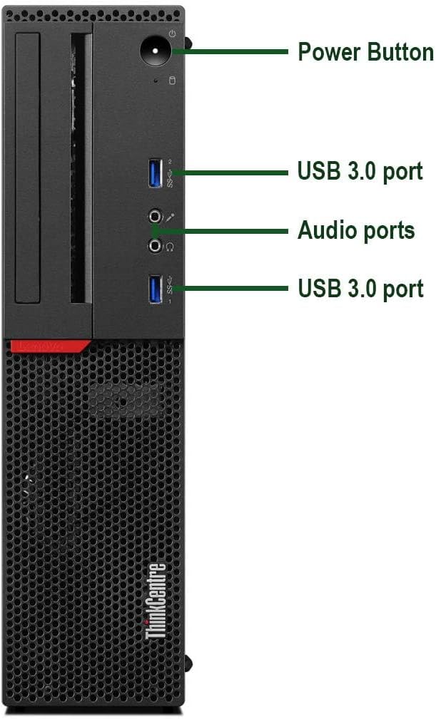 Ordinateur de bureau Lenovo Thinkcentre M700 SFF, processeur Intel Quad 6e génération, 8 Go de RAM, disque dur de 500 Go, clavier RGB, Windows 11 Pro (reconditionné) – Modèle pratique