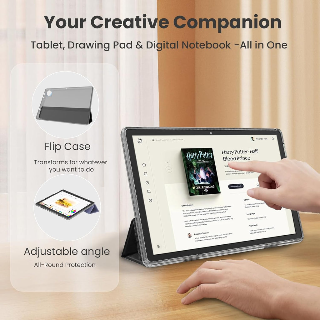Tablette tactile 11 pouces Android 15, 20 Go + 128 Go + 1 To extensible, processeur octocœur, batterie haute capacité 8 000 mAh, Wi-Fi 6 (5 GHz/2,4 GHz), GPS, Bluetooth 5.0, double caméra 5 MP + 8 MP, Widevine L1, étui de protection – Noir