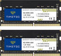 Kit de mémoire vive Timetec 16 Go (2 x 8 Go) DDR4 2400 MHz (PC4-2400T) PC4-19200 SODIMM pour ordinateur compact portable – Module de mémoire non-ECC sans tampon, 260 broches, 1,2 V, CL17, pour ordinateur compact portable, mini-PC et PC tout-en-un.