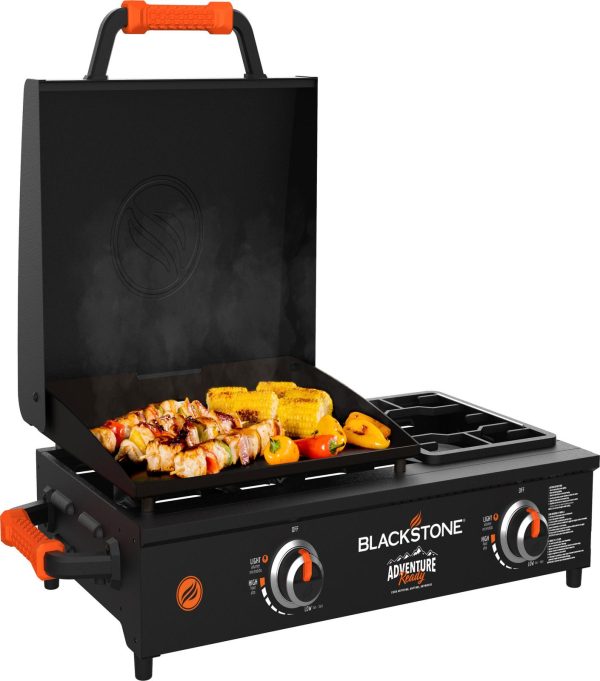 Plaque de cuisson de table Blackstone Adventure Ready de 43 cm (17 pouces) dotée de plaque de cuisson noire