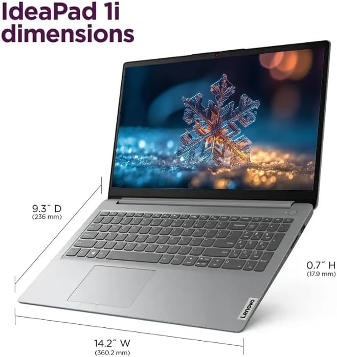 Ordinateur compact portable Lenovo IdeaPad 15,6 pouces, 20 Go de RAM, 1,6 To de stockage (1 To SSD + 128 Go eMMC + carte SD de 512 Go), Windows 11 avec 1 an d'abonnement à Microsoft Office 365, processeur Intel Celeron, écouteurs PLUSERA, gris nuage.