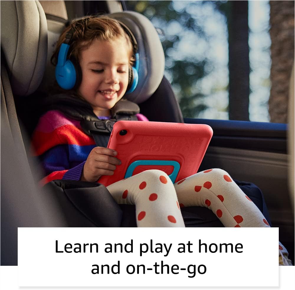 Tablette tactile Amazon Fire 7 pour enfants (dernier modèle) de 3 à 7 ans. Meilleure vente de tablettes pour enfants sur Amazon. Inclut 6 mois de contenu exclusif sans publicité, un contrôle parental facile, 10 heures d'autonomie, 16 Go de stockage,