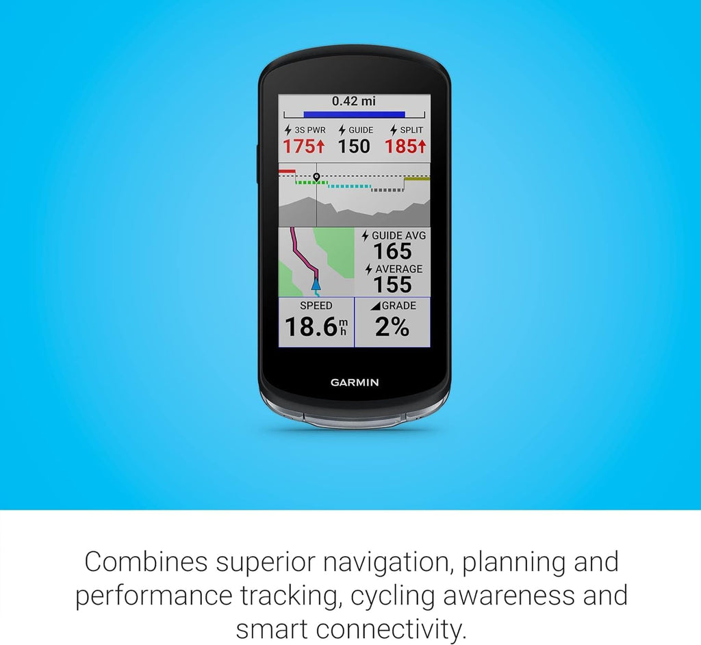 Compteur GPS pour vélo Garmin Edge 1040 : précision optimale sur route et hors route, batterie longue durée – Modèle pratique