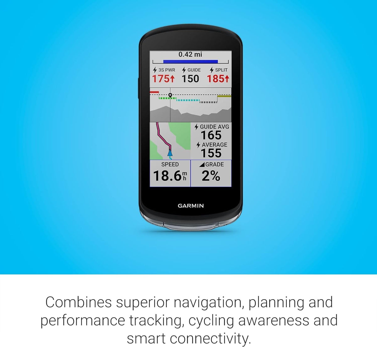 Compteur GPS pour vélo Garmin Edge 1040 : précision optimale sur route et hors route, batterie longue durée – Modèle pratique