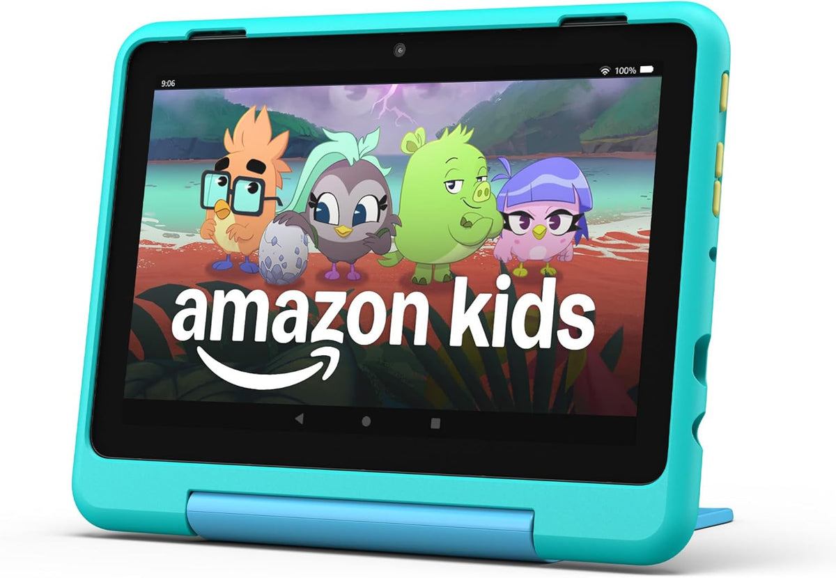 Tablette tactile Amazon Fire HD 8 Kids Pro (dernier modèle), 6-12 ans. Écran HD lumineux de 8 pouces, contenu sans publicité, contrôle parental, autonomie de 13 heures, étui fin pour les plus grands, 32 Go, Discovery