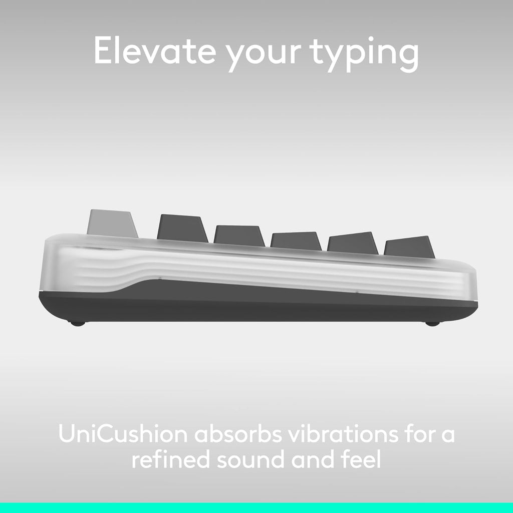 Clavier mécanique sans fil Logitech Alto Keys K98M, clavier personnalisable avec joint anti-vibrations, touches rétroéclairées, Bluetooth, chargement USB-C, pour PC, Mac et ordinateurs portables - Graphite