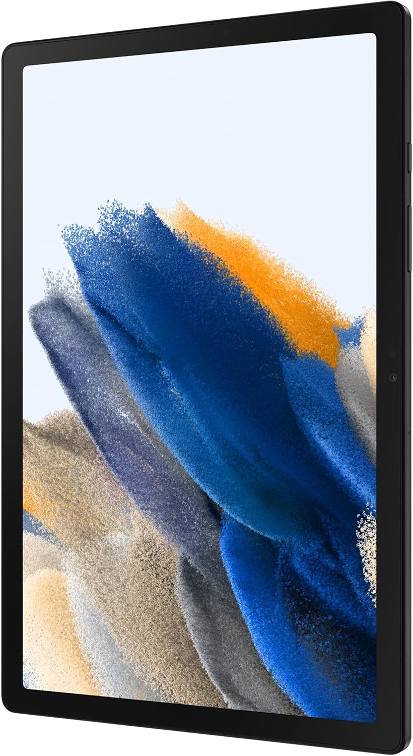 Tablette tactile Samsung Galaxy Tab A8 10,5" 32 Go Android, écran LCD, contenu pour enfants, Smart Switch, mémoire extensible, batterie longue durée, charge rapide, version US 2022, gris foncé