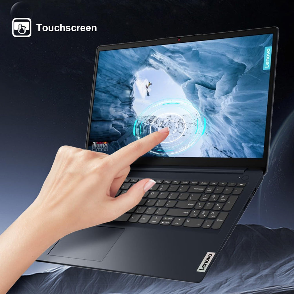 Ordinateur compact portable Lenovo IdeaPad 1i, écran tactile FHD 15,6 pouces, processeur Intel Core i5-1235U, 16 Go de RAM, SSD de 512 Go, webcam, HDMI, Wi-Fi 6, Windows 11 Famille, bleu