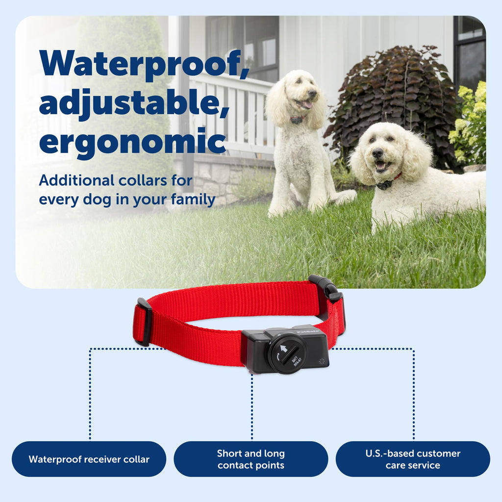 Collier récepteur du système de confinement à connectivité sans fil PETSAFE pour animaux de compagnie