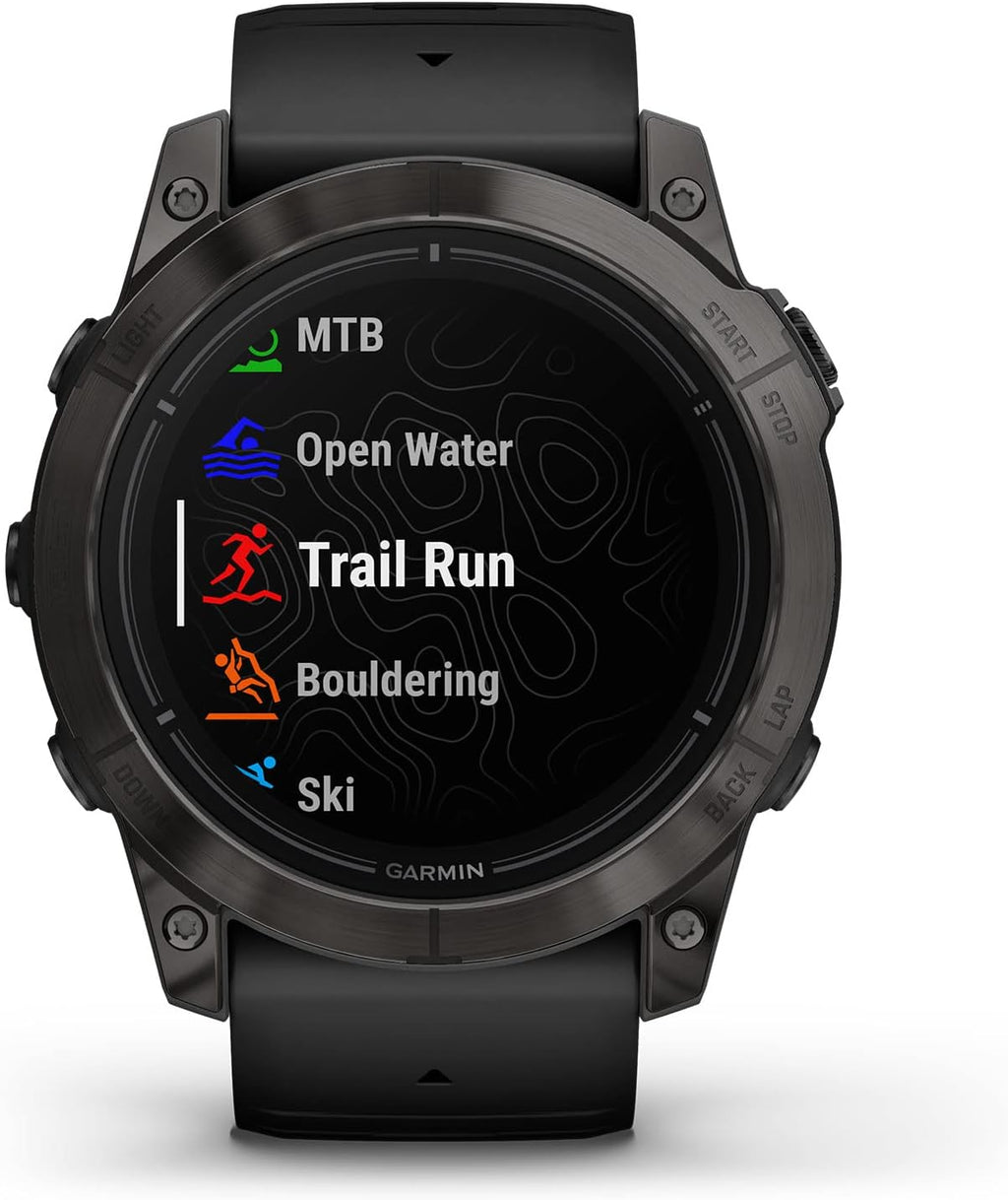 Présentation : Garmin epix Pro (2e génération) Édition Saphir 51 mm Montre connectée haute performance Technologie d'entraînement avancée Lampe torche intégrée Noir