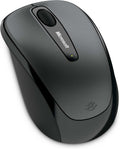 Souris sans fil Microsoft Mobile Mouse 3500 - Gris Loch Ness. Design ergonomique, utilisable par les droitiers et les gauchers, sans fil, USB 2.0 avec nano-émetteur-récepteur pour PC/ordinateur compact portable/de bureau, compatible avec Mac et