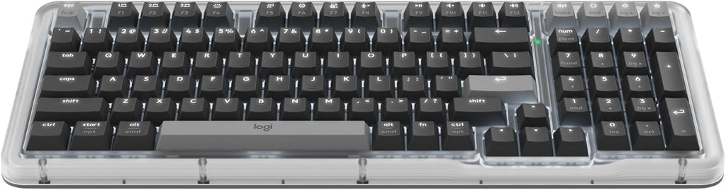 Clavier mécanique sans fil Logitech Alto Keys K98M, clavier personnalisable avec joint anti-vibrations, touches rétroéclairées, Bluetooth, chargement USB-C, pour PC, Mac et ordinateurs portables - Graphite