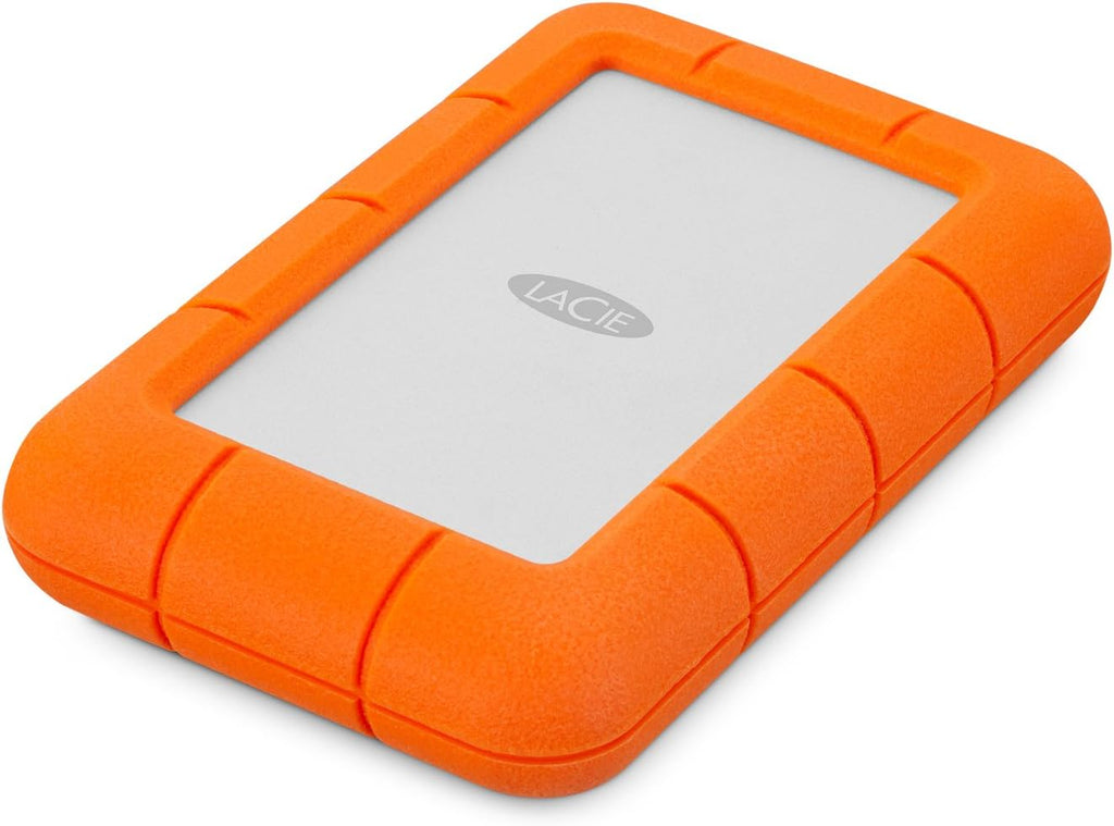 LaCie Rugged Mini, 2 To, 2,5 pouces, disque dur externe portable, pour PC, Mac, iPad et iPhone, service de récupération de données (LAC9000298) pratique