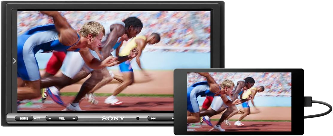 Récepteur multimédia Sony XAV-AX3200 de 7 pouces doté de Apple CarPlay/Android Auto