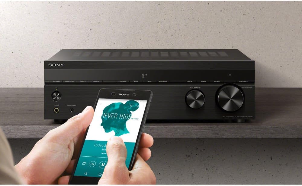 Récepteur audio-vidéo multicanal 4K HDR 5.2 Sony STRDH590 doté de Bluetooth et pack de protection CPS amélioré d'un an
